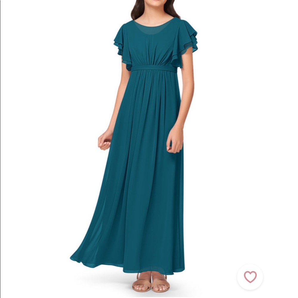 Ink blue junior bridesmaid dress